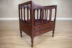 Pamono Mid 20th Century Walnut Magazine Rack, 1950s><noscript><img width=