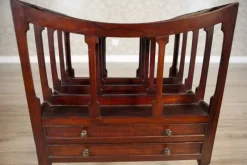 Pamono Mid 20th Century Walnut Magazine Rack, 1950s><noscript><img width=