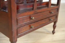 Pamono Mid 20th Century Walnut Magazine Rack, 1950s><noscript><img width=