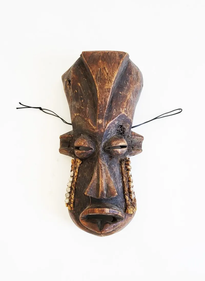 Hot Pamono Mid-Century African Mask, 1950s
