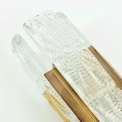Discount Pamono Mid-Century Aladdin Wall Light in Glass and Brass from Vitrika, Denmark, 1960s-1970s