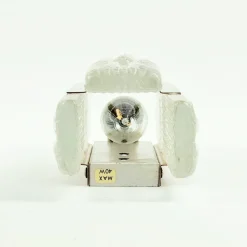 Discount Pamono Mid-Century Aladdin Wall Light in Glass and Brass from Vitrika, Denmark, 1960s-1970s