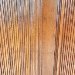 Pamono Mid-Century Art Deco French Self-Supporting Wooden Screen attributed to Baumann, 1950s><noscript><img width=