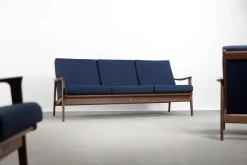 New Pamono Mid-Century Australian Modern Teak Sofa & Armchairs by Parker Furniture, 1950s, Set of 3