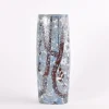 Outlet Pamono Mid-Century Baca Floor Vase in Ceramic with Blue and White Flower Decor by Johanne Gerber for Royal Copenhagen, Denmark, 1970s