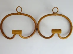 Pamono Mid-Century Bamboo Double Coat Rack> Racks, Hooks & Valets