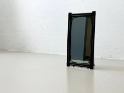 New Pamono Mid-Century Bamboo Mirror, Italy, 1950s