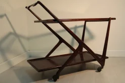 Pamono Mid-Century Bar Cart by Cesare Lacca, 1950s> Serving Bar Carts & Trolleys