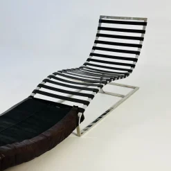 Pamono Mid-Century Bauhaus Chair in Leather and Chrome by Ludwig Mies Van Der Rohe, 1980s><noscript><img width=