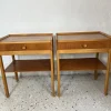 Pamono Mid-Century Bedside Tables in Teak, 1960s, Set of 2> Nightstands