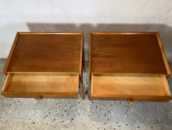 Pamono Mid-Century Bedside Tables in Teak, 1960s, Set of 2><noscript><img width=