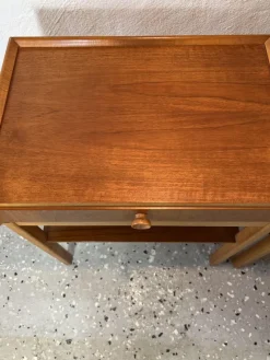 Pamono Mid-Century Bedside Tables in Teak, 1960s, Set of 2><noscript><img width=