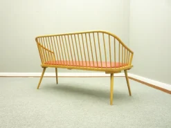 Pamono Mid-Century Beech Bench, 1950s