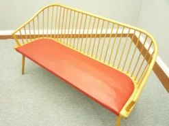 Pamono Mid-Century Beech Bench, 1950s