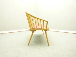 Pamono Mid-Century Beech Bench, 1950s