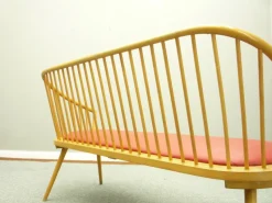 Pamono Mid-Century Beech Bench, 1950s