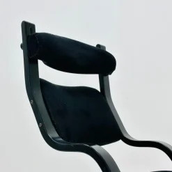 Discount Pamono Mid-Century Black Fabric Gravity Rocking Lounge Chair by Peter Opsvik for Stokke, 1980s