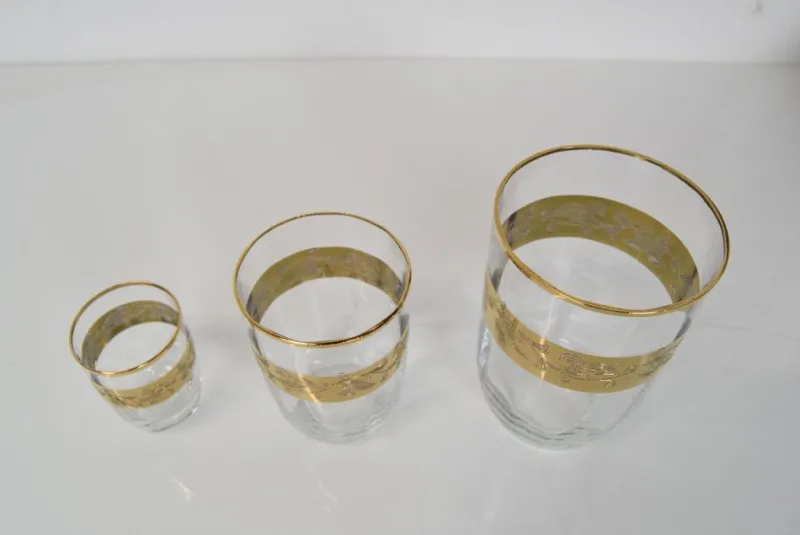 Pamono Mid-Century Bohemia Glasses, 1950s, Set of 20> Glassware