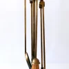 Best Pamono Mid-Century Brass and Steel Fireplace Tools, 1970s, Set of 5