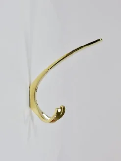 Sale Pamono Mid-Century Brass Coat Double Wall Hook by Herta Baller, Vienna, 1950s