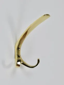 Sale Pamono Mid-Century Brass Coat Double Wall Hook by Herta Baller, Vienna, 1950s