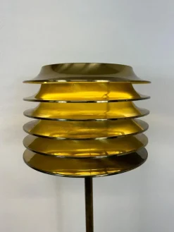 Pamono Mid-Century Brass Floor Lamp attributed to Kari Ruokonen for Lynx, Finland, 1950s><noscript><img width=