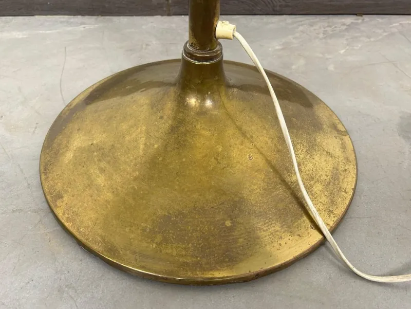 Pamono Mid-Century Brass Floor Lamp attributed to Kari Ruokonen for Lynx, Finland, 1950s> Floor Lamps