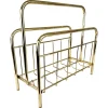 Pamono Mid-Century Brass Magazine Stand, 1970s> Magazine Racks