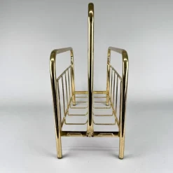 Pamono Mid-Century Brass Magazine Stand, 1970s><noscript><img width=
