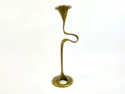 Pamono Mid-Century Bronze Amadeus Series Candleholder attributed to Kurt Jesch for Fratelli Tonini, 1950s><noscript><img width=