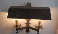 Discount Pamono Mid-Century Brutalist Patinated Iron Wall Lights, 1960s, Set of 2