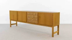Pamono Mid-Century Brutalist Sideboard in Oak, 1970s><noscript><img width=