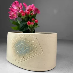 Pamono Mid-Century Ceramic Ikebana Flower Holder, 1950s><noscript><img width=