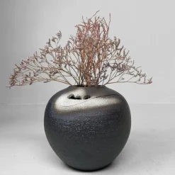 Pamono Mid-Century Ceramic Shigaraki Ikebana Vase, 1970s><noscript><img width=