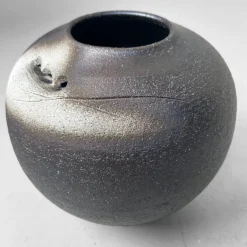 Pamono Mid-Century Ceramic Shigaraki Ikebana Vase, 1970s><noscript><img width=