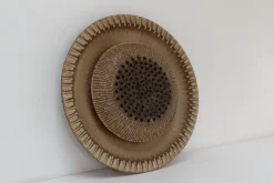 Discount Pamono Mid-Century Ceramic Sun Wall Light from Løvemose, Denmark, 1970s