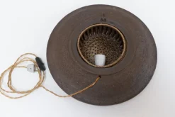 Discount Pamono Mid-Century Ceramic Sun Wall Light from Løvemose, Denmark, 1970s