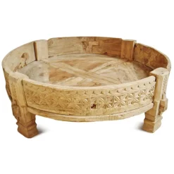Online Pamono Mid-Century Chakki Grinder Wooden Table