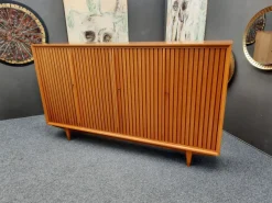 Best Pamono Mid-Century Cherrywood Highboard by Leo Bub, 1950s