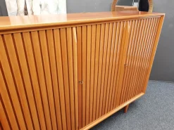 Best Pamono Mid-Century Cherrywood Highboard by Leo Bub, 1950s