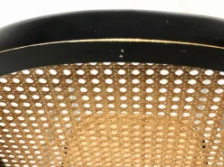 Pamono Mid-Century Chromed Steel & Rattan Rocking Chair, 1970s><noscript><img width=