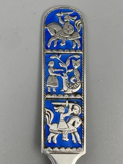 Pamono Mid-Century Collectors Spoon in Sterling Silver with Enamel Work by David Anderson, Norway><noscript><img width=