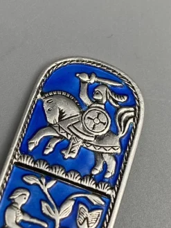 Pamono Mid-Century Collectors Spoon in Sterling Silver with Enamel Work by David Anderson, Norway><noscript><img width=