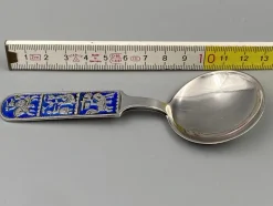 Pamono Mid-Century Collectors Spoon in Sterling Silver with Enamel Work by David Anderson, Norway><noscript><img width=