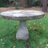 Pamono Mid-Century Concrete Garden Table in the Style of Mangiarotti & Up & Up> Garden Tables