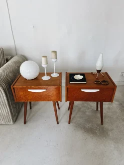 Pamono Mid-Century Czech Nightstands, 1960s, Set of 2> Nightstands