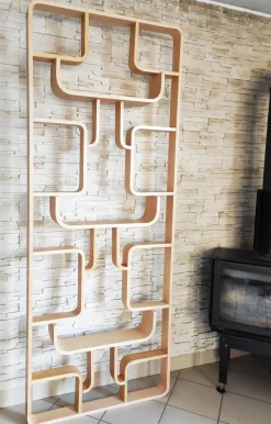 Sale Pamono Mid-Century Czech Wall or Room Divider by Ludvik Volak for Drevopodnik Holesov, 1960s, Set of 2
