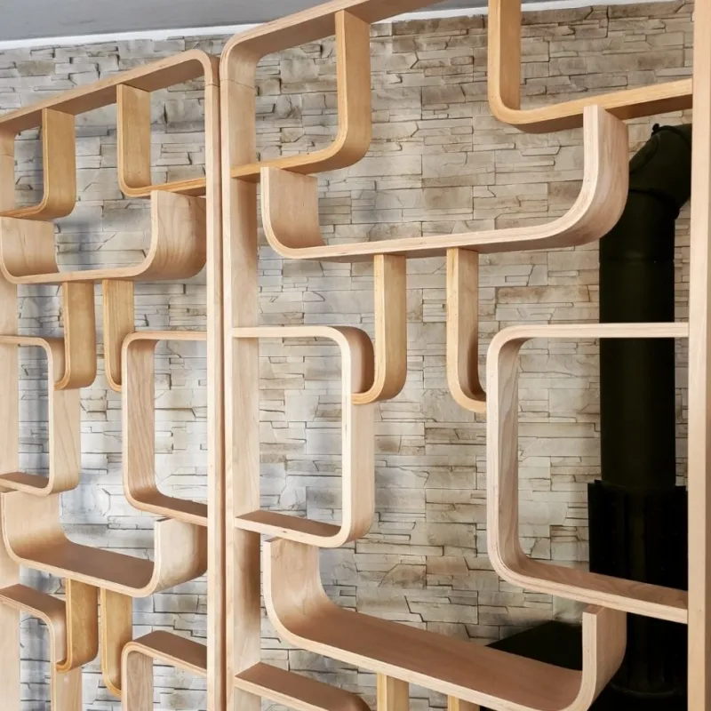 Sale Pamono Mid-Century Czech Wall or Room Divider by Ludvik Volak for Drevopodnik Holesov, 1960s, Set of 2