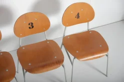 Pamono Mid-Century Czechoslovakian Kids School Chairs, Set of 4, 1970s><noscript><img width=
