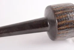 Pamono Mid-Century Danish Brown Glazed and Striped Ceramic Table Lamp from Palshus, 1960s><noscript><img width=